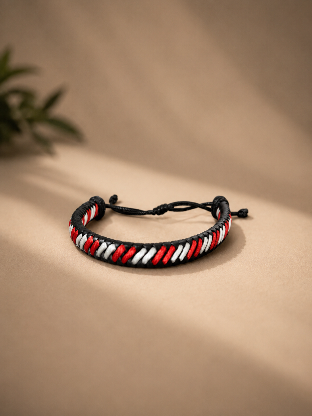 Canada Pride Adjustable Leather Bracelet – Handmade Unisex Wristband