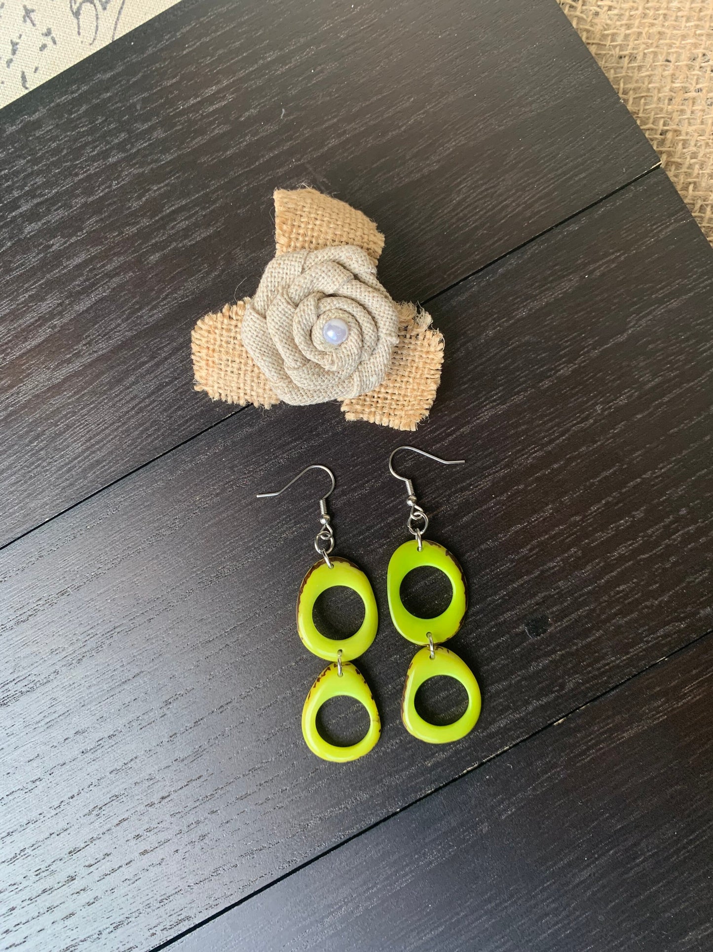 Lemon green extra long dangle earrings Tagua jewelry Statement drops Hypoallergenic and lightweight Mothers day gifts Spring fashion 2025