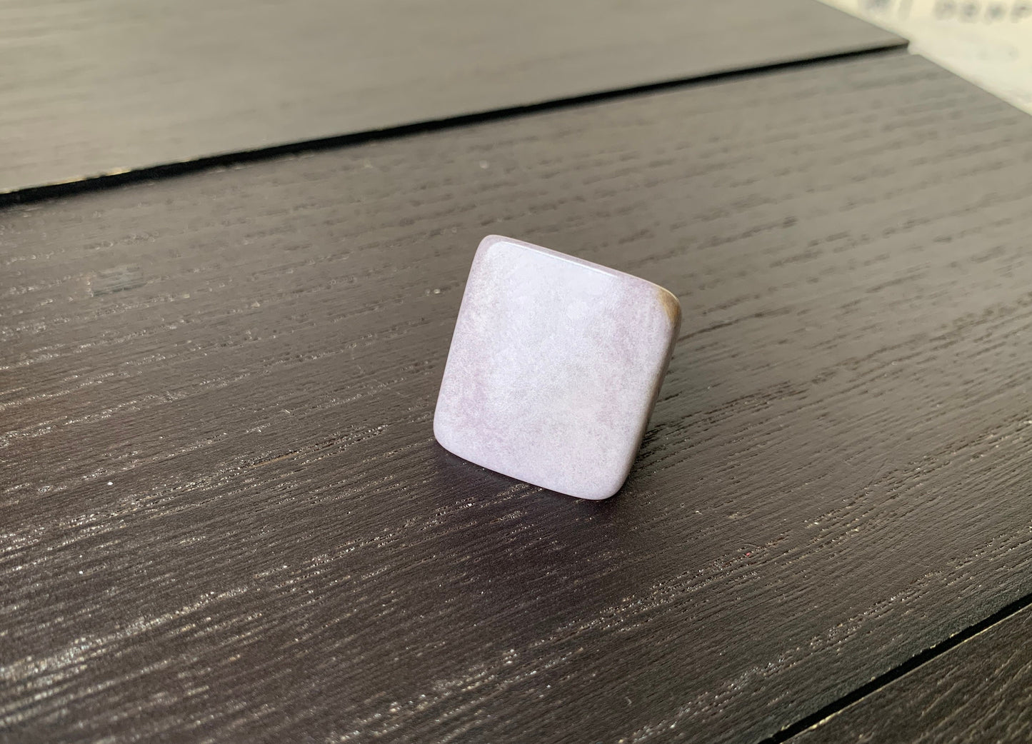 Tagua nut ring gray Unusual fashion jewelry Fall style Big bold cocktail ring Statement large Anniversary gift women Huge oversized ring