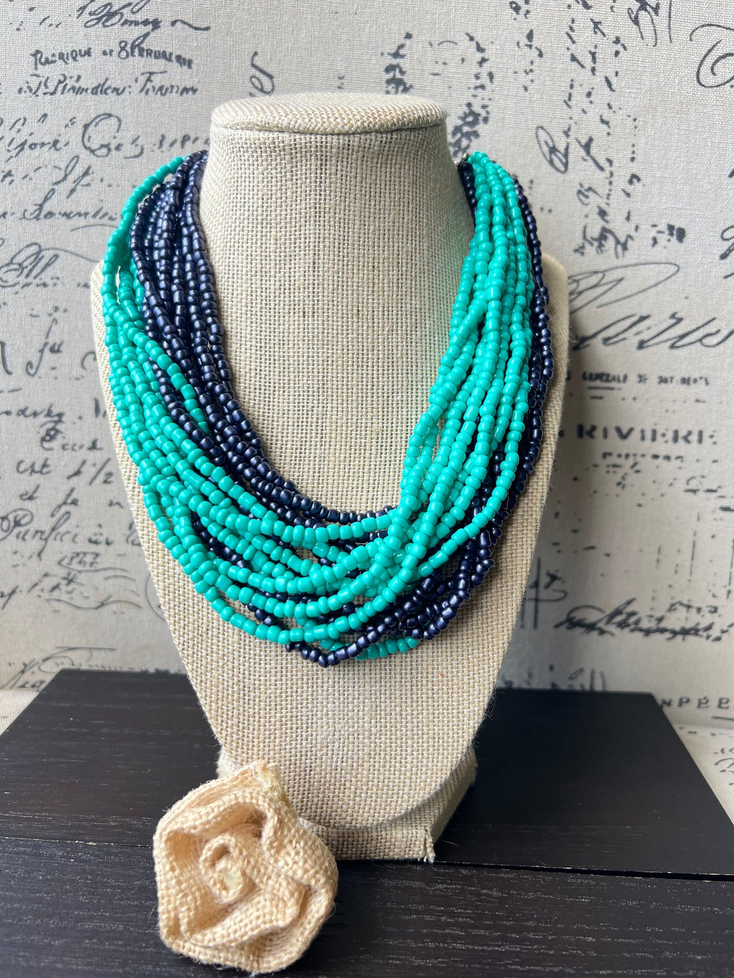 Chunky necklaces for women Beaded necklace handmade Multi color lightweight collar Fall fashion trends Christmas gifts for mom wife