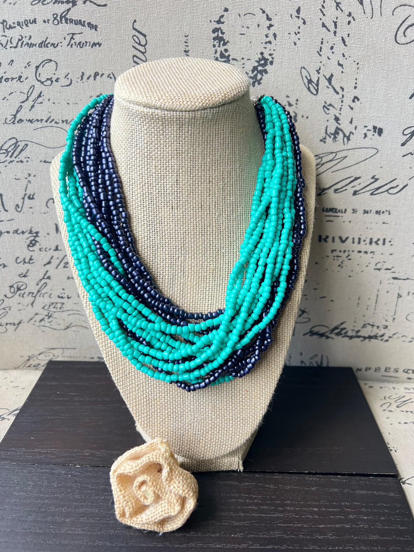 Chunky necklaces for women Beaded necklace handmade Multi color lightweight collar Fall fashion trends Christmas gifts for mom wife