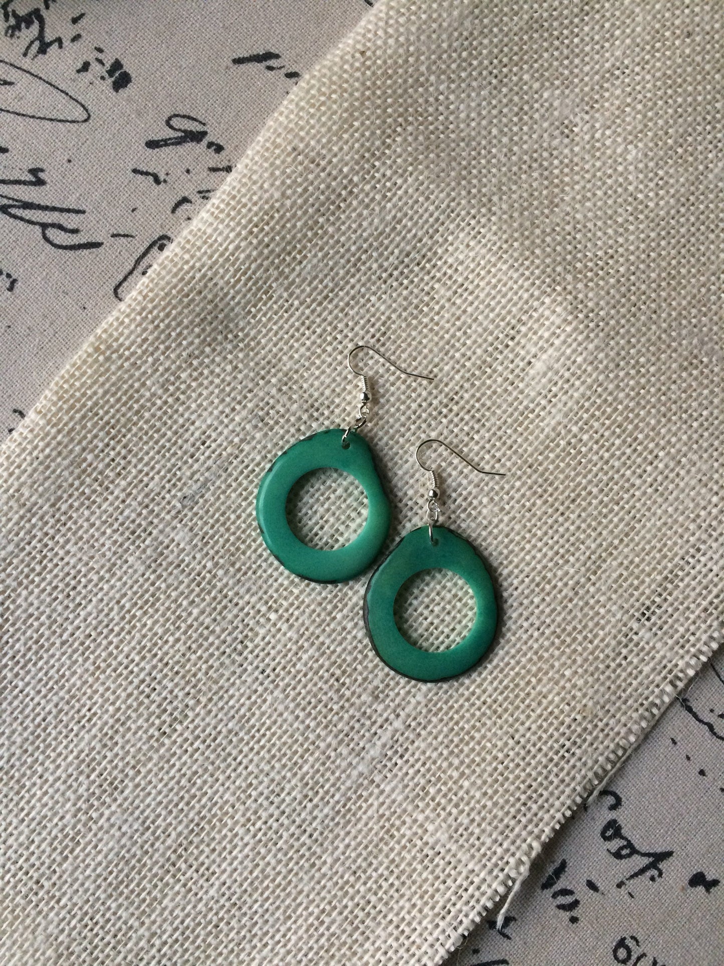Tagua earrings Mint green bridesmaids earrings Beach earrings Stocking stuffers under 15 Beach fashion trends Birthday gifts Fall trends