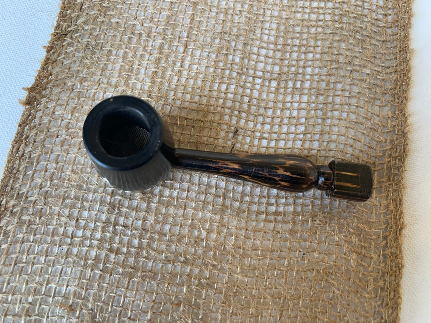 Dragonfly smoking pipe Handcrafted smoking bowl Insect smoking pipe Christmas gifts Handmade tagua and wood One of a kind tribal pipe