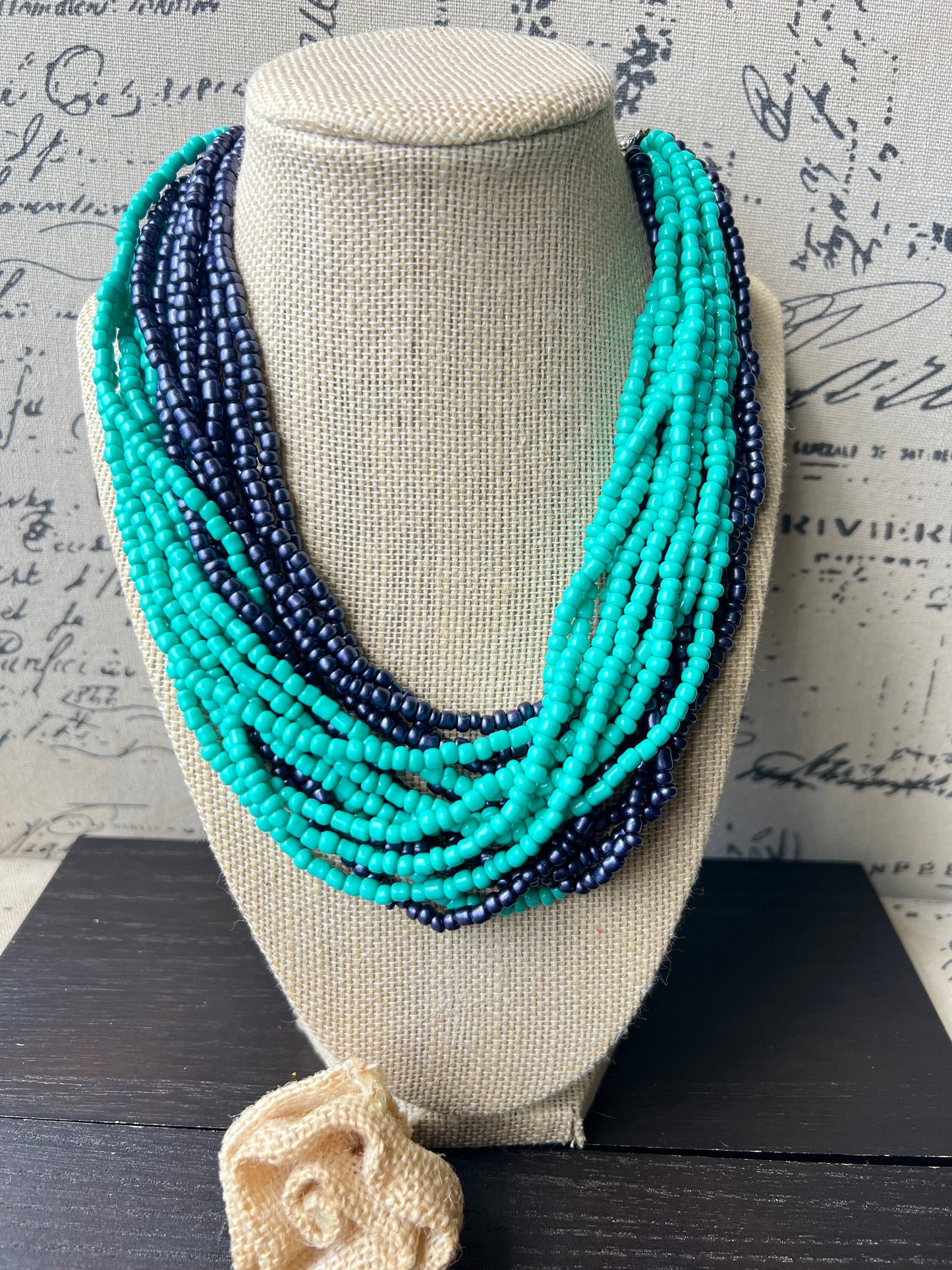 Chunky necklaces for women Beaded necklace handmade Multi color lightweight collar Fall fashion trends Christmas gifts for mom wife