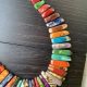 Rainbow Spike Adjustable Tagua Nut Necklace Galapagos Tagua Jewelry