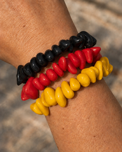 Germany World Cup Tagua Bracelet Stack