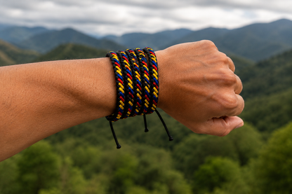 Ecuador & Colombia Adjustable Leather Bracelet