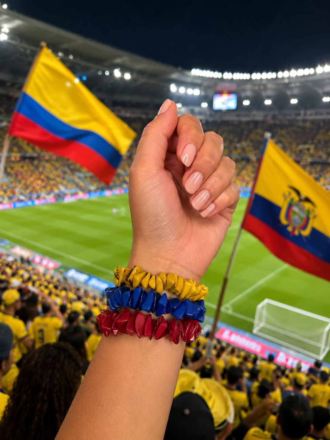Ecuador & Colombia World Cup Inspired Tagua Bracelet Set