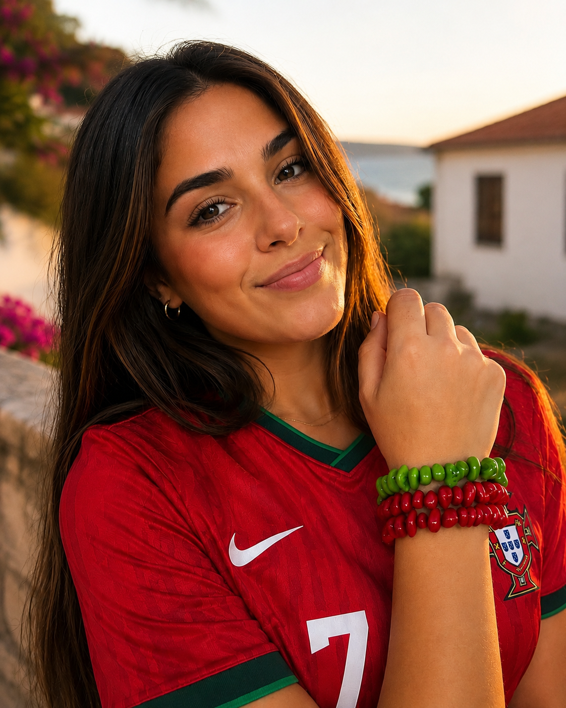 Portugal World Cup Inspired Tagua Bracelet Stack