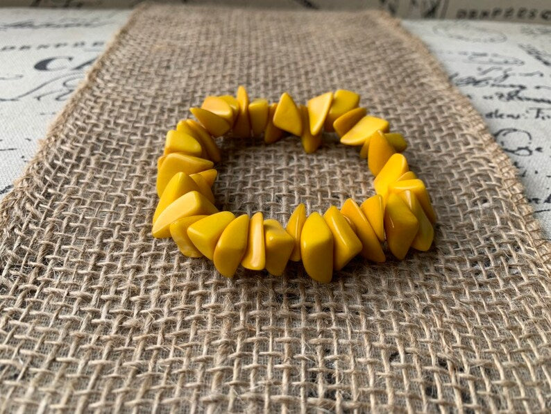 Ecuador & Colombia World Cup Inspired Tagua Bracelet Set