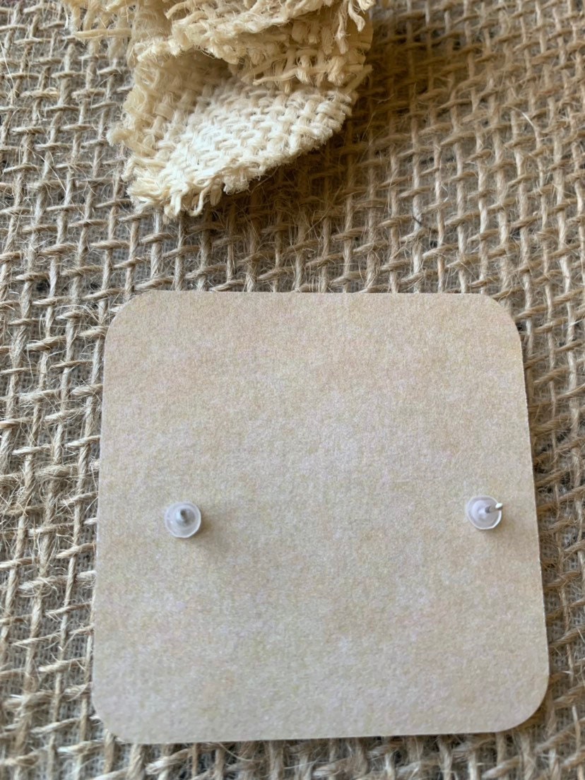 Yellow stud earrings Tagua jewelry Geometric round posts Fall fashion Gifts under 15 Hypoallergenic button earrings Handmade beaded