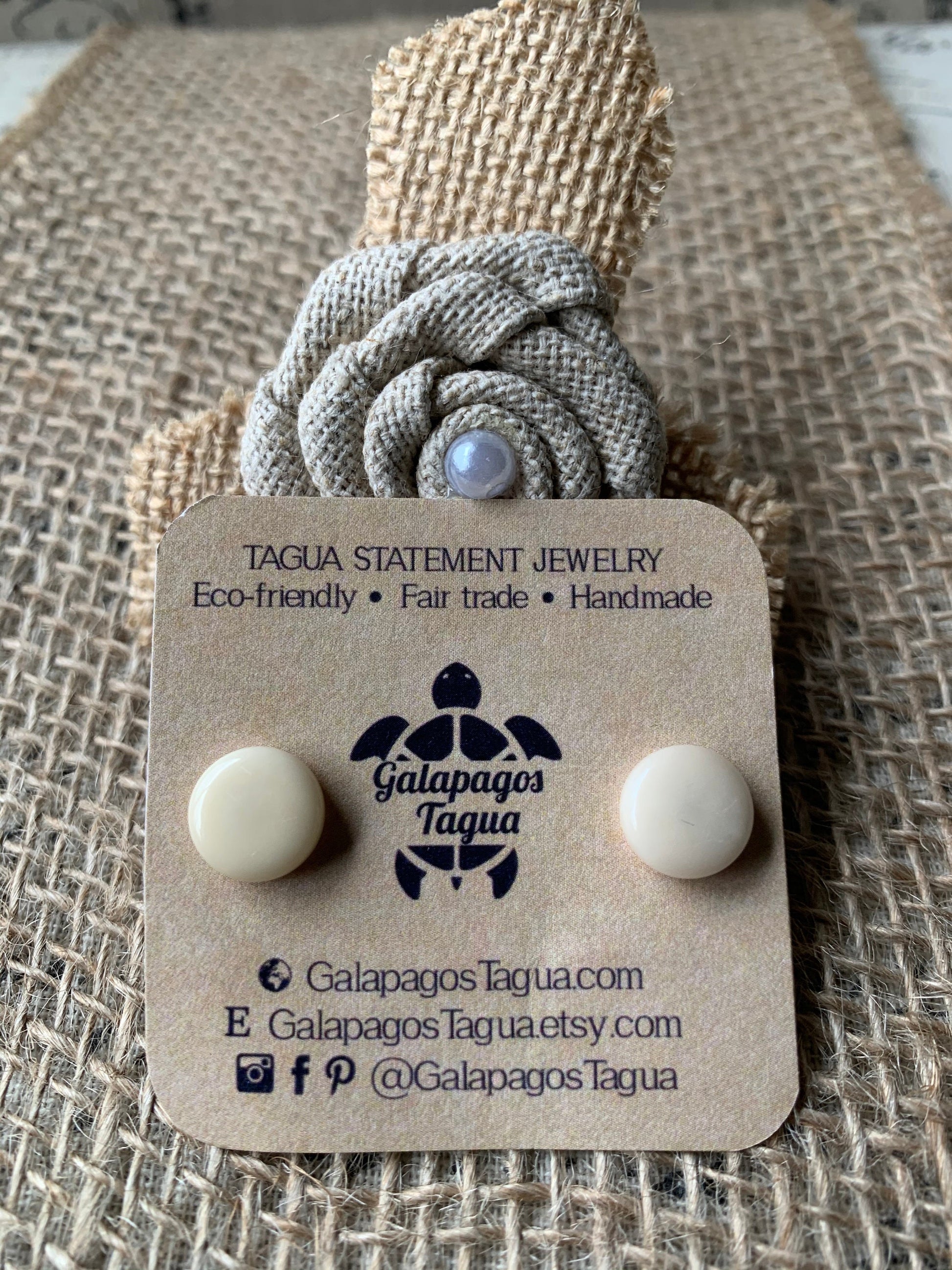 White stud earrings Round posts Geometric earrings Tagua nut jewelry Ivory 14 year Anniversary gift for wife Vegetable ivory jewelry Organic