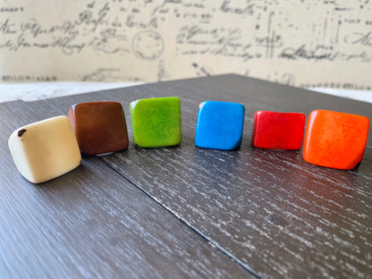 Tagua ring Navy blue rings Unusual cocktail rings Big bold ring Statement large rings Wearable art Hand carved rings Chunky rings Unisex