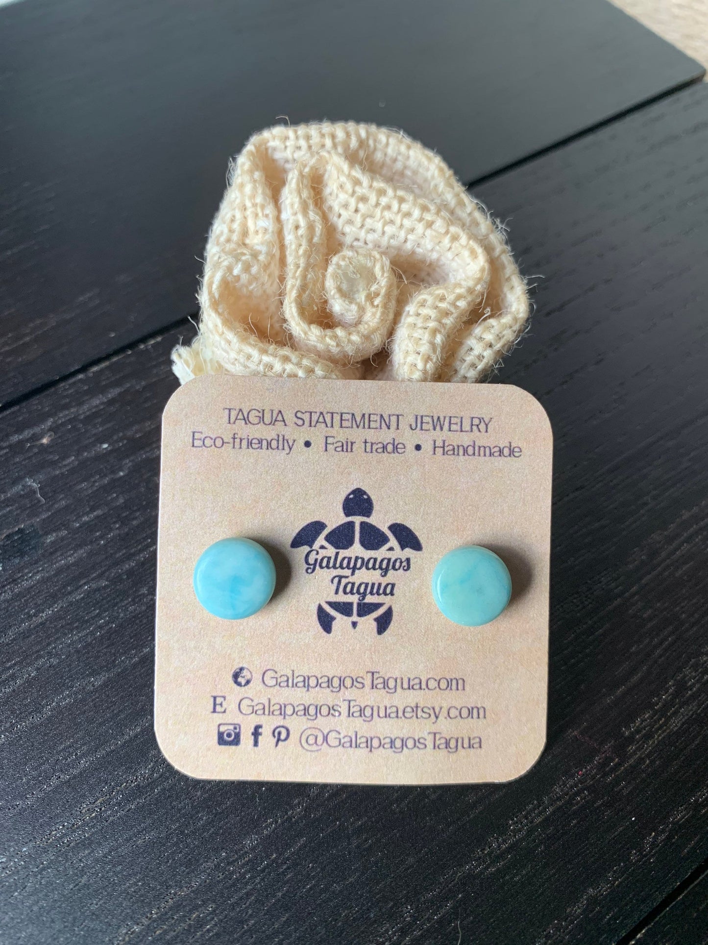 Aqua blue stud earrings Round beaded earrings Tagua jewelry Fall fashion trends Fall fashion 2025s Cute button earrings Wearable art