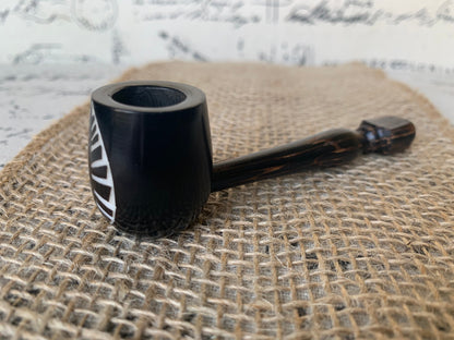 Leaves smoking pipe Handcrafted smoking bowl Tagua and wood Unique tribal hand pipe Shamanic healing tools Chanupa Shrooms Gifts for smokers