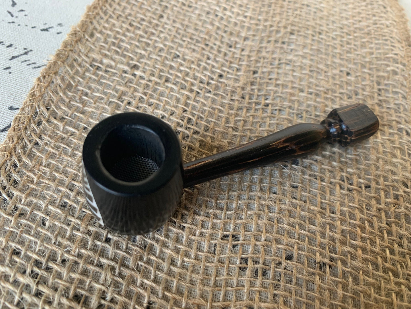 Leaves smoking pipe Handcrafted smoking bowl Tagua and wood Unique tribal hand pipe Shamanic healing tools Chanupa Shrooms Gifts for smokers