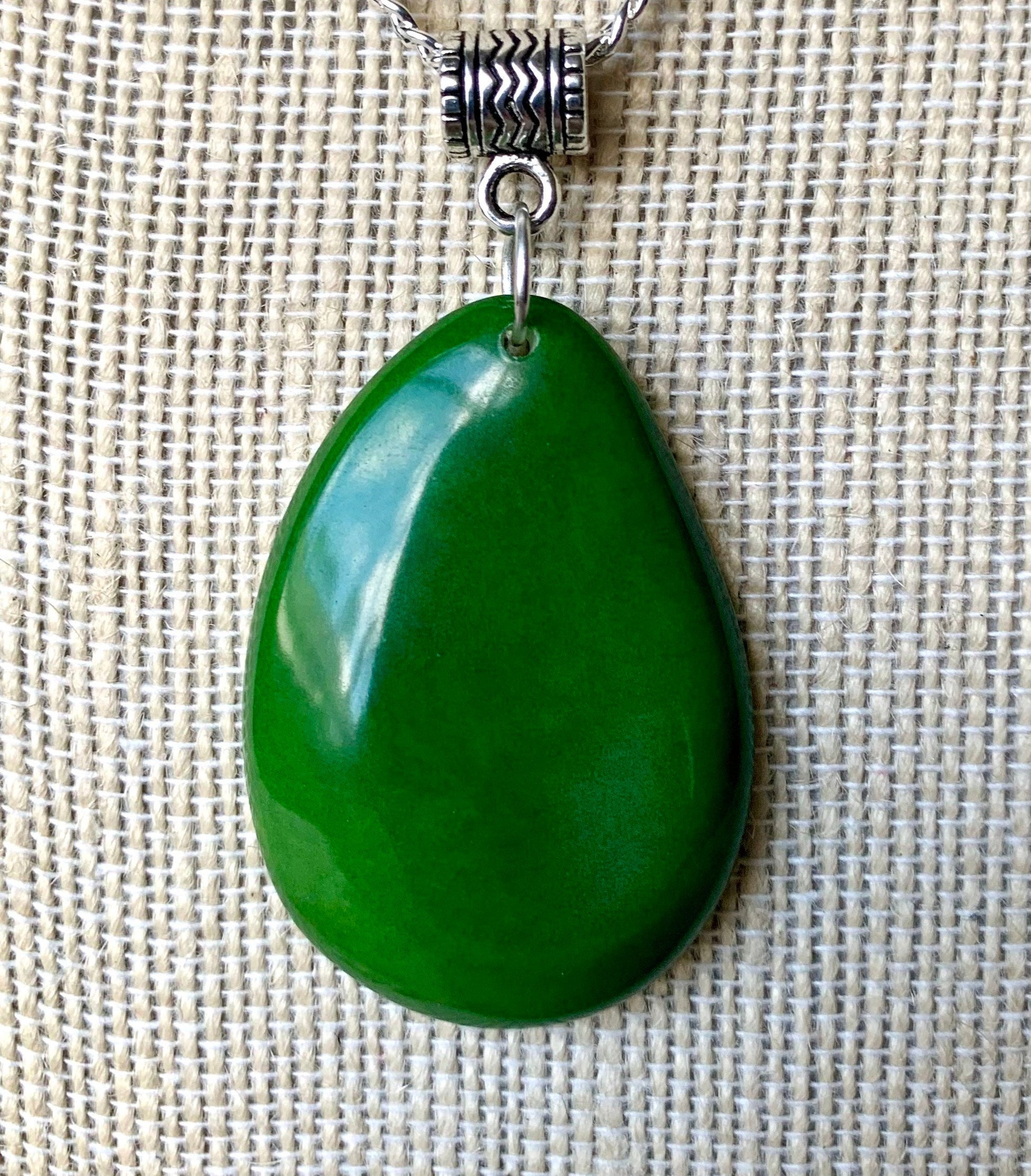 Tagua pendant Fashion jewelry Handmade beaded pendant NO chain included Fall fashion Art to wear Gifts under 10 Simple pendant
