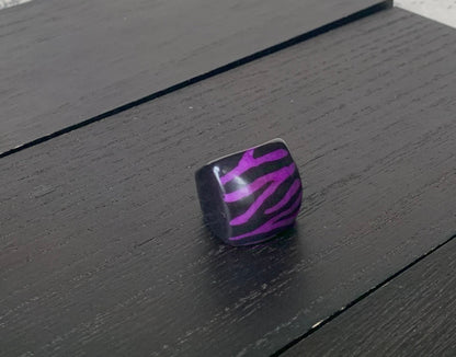 Zebra print statement cocktail ring Tagua nut jewelry Big bold dramatic ring Beach wedding Summer trends Huge oversized rings Beach fashion