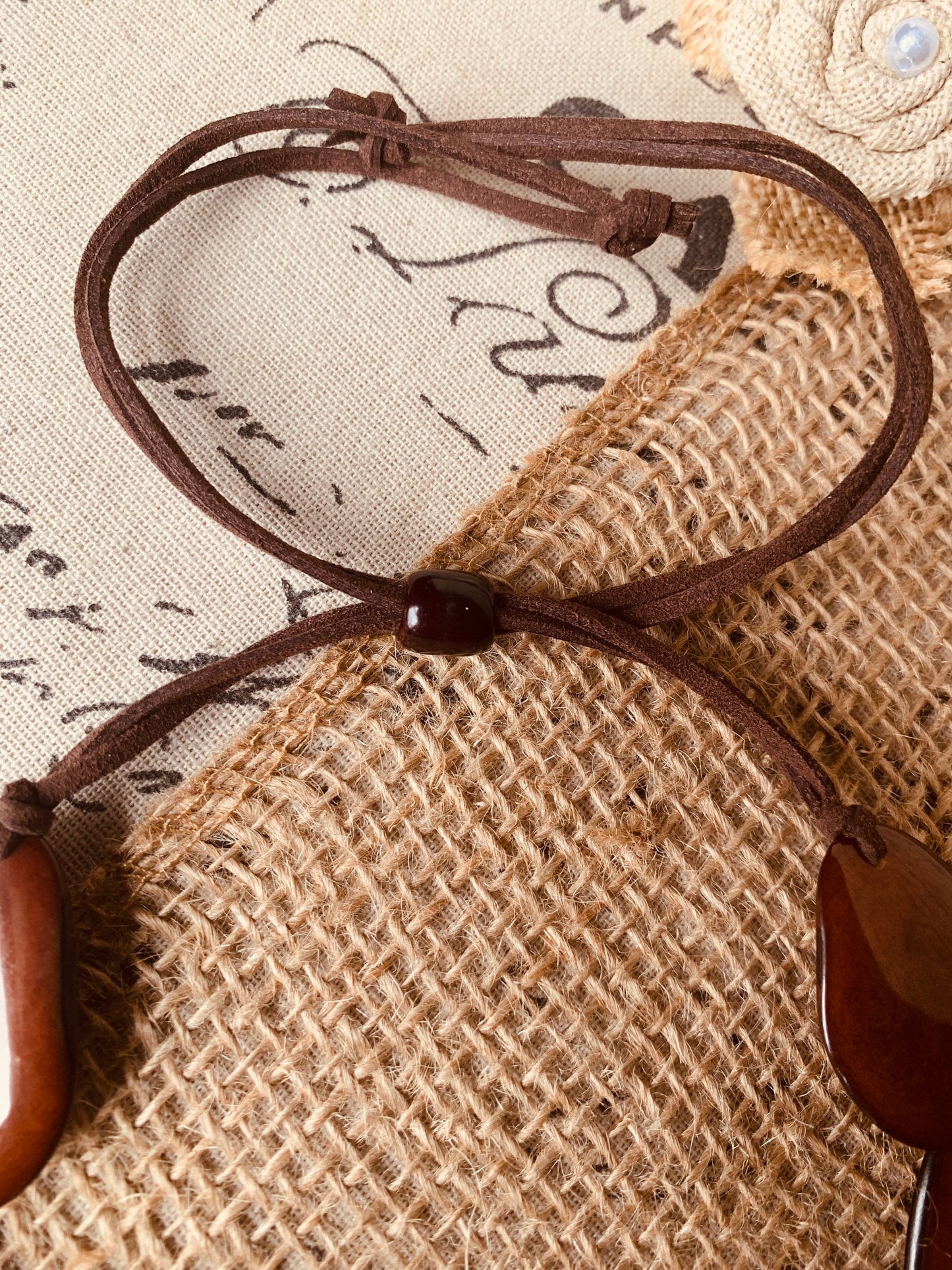 Brown statement necklace Tagua jewelry Big bold necklace Adjustable cord Handmade beaded jewelry Multi strand necklace Wearable art