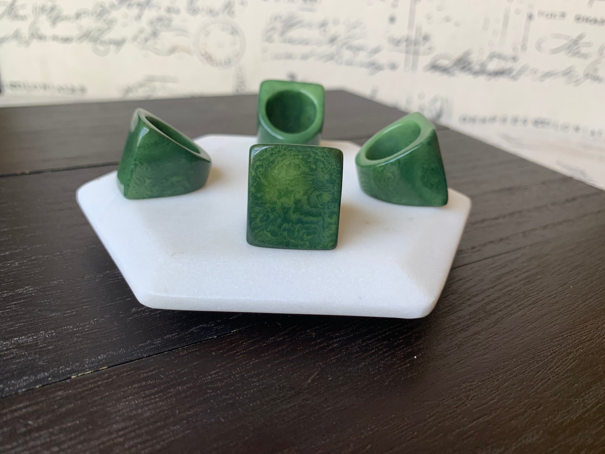 Olive green Tagua nut ring Unusual fashion jewelry Spring fashion Big bold cocktail ring Statement large Beach style Huge oversized ring