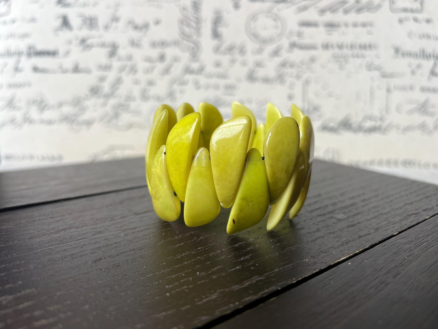 apple green bracelet.
Statement bracelet.
Handmade bracelet. Gifts for wife.
 Gifts for women.
