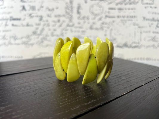 apple green bracelet.
Statement bracelet.
Handmade bracelet. Gifts for wife.
 Gifts for women.