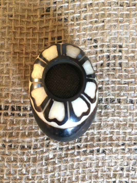 Smoking Tobacco pipe Tribal smoking bowl Handcarved smoking pipe Tagua pipe Ceremonial shaman tools One of a kind Sacred pipe Plant medicine