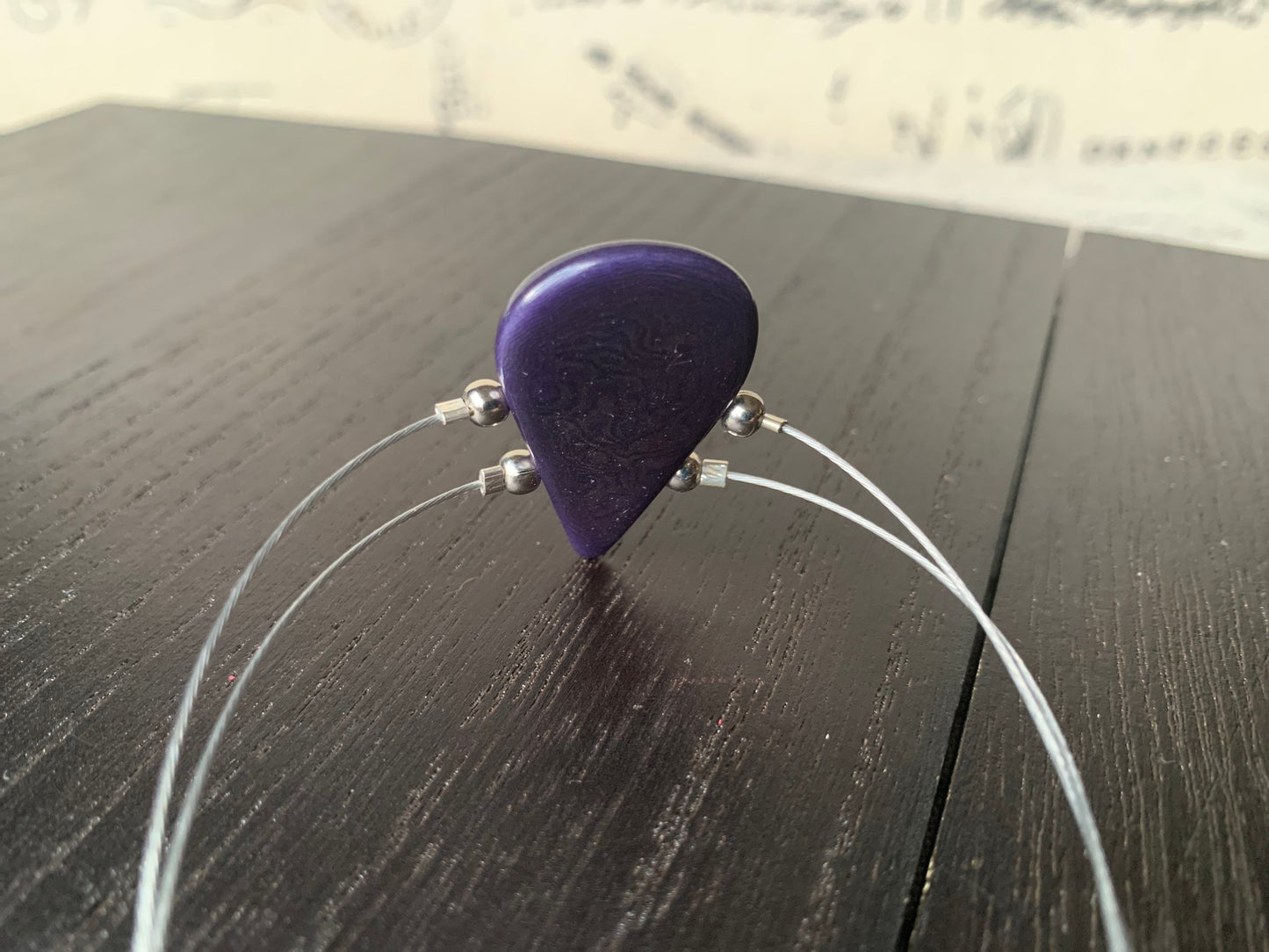 Purple adjustable Bracelet Tagua nut jewelry Teardrop statement bangle Mother's day gifts under 20 Spring fashion trends Cruise style