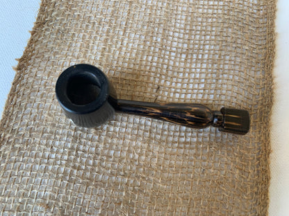 Dragonfly smoking pipe Handcrafted smoking bowl Insect smoking pipe Christmas gifts Handmade tagua and wood One of a kind tribal pipe