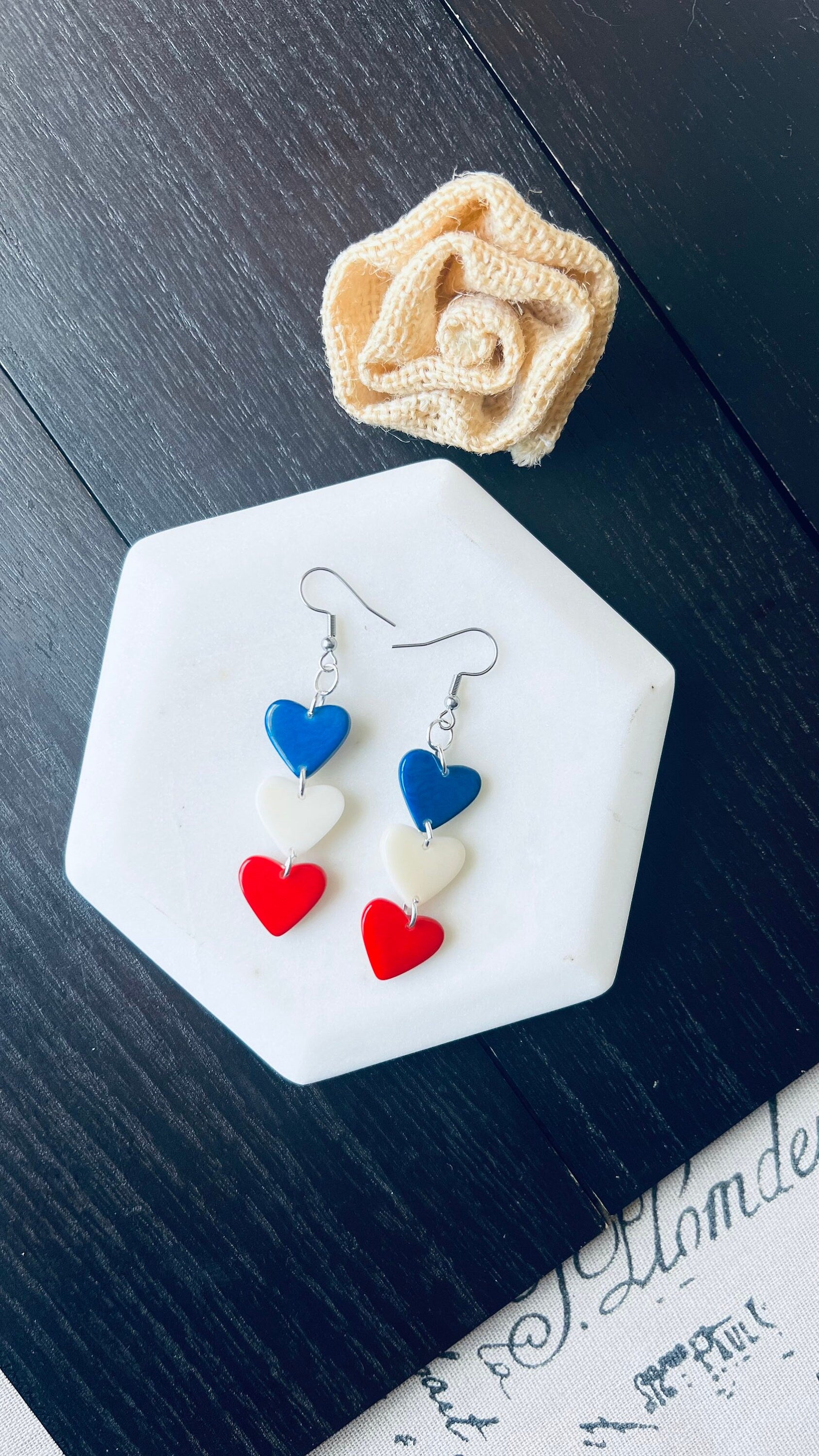 Multicolor earrings Hearts extra long statement earrings Love jewelry Tagua jewelry Casual trendy drops I love you earrings Mothers day gift