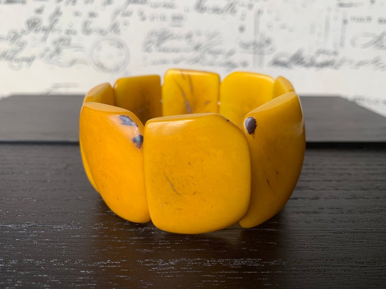 mustard yellow bracelet