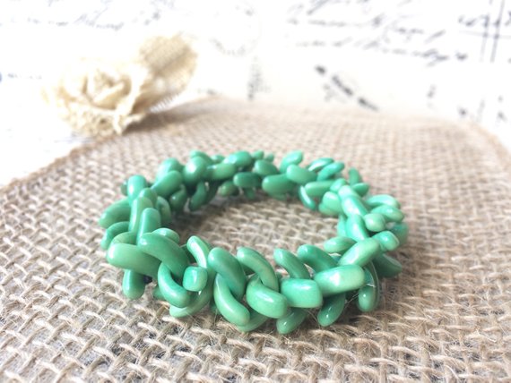 Mint Green Tagua bracelet